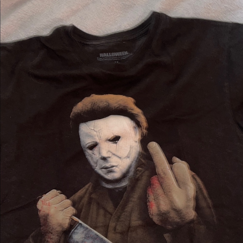 Black Graphic Horror T-Shirt